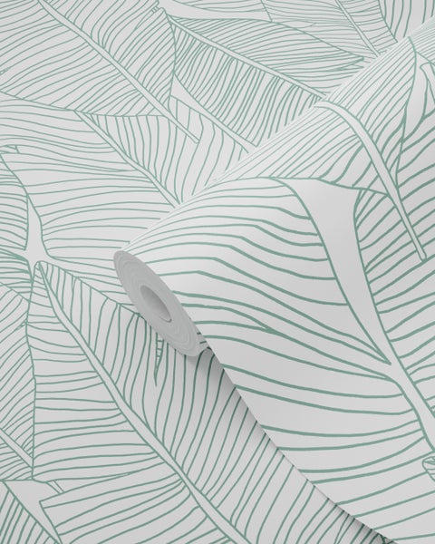 Rolle Tapete mit Blattmuster