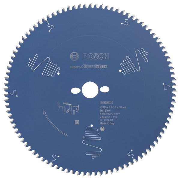 Bosch Kreissägeblatt Expert for Aluminium für Kapp- und Gehrungssägen 315 x 30 x 2,8 mm 96 - 2608644116
