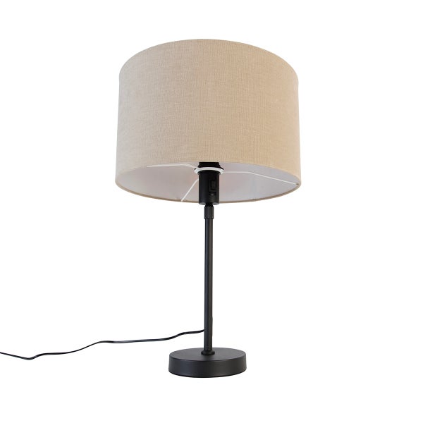 Tischleuchte mit Stoffschirm