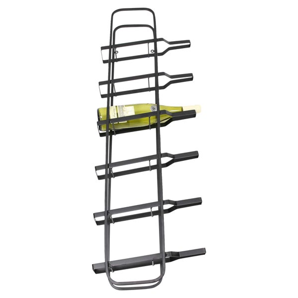 FRANK FLECHTWAREN | Weinregal Black, METALL, 31 x 9 x 94 cm