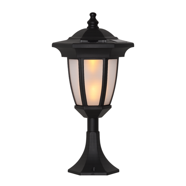 Schwarze Solarleuchte für den Garten