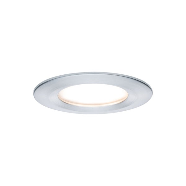 LED Einbauleuchte 3-Step-Dim Nova Coin Basisset starr IP44 rund 78mm Coin 3x6W 3x470lm 230V dimmbar 2700K Alu gedreht