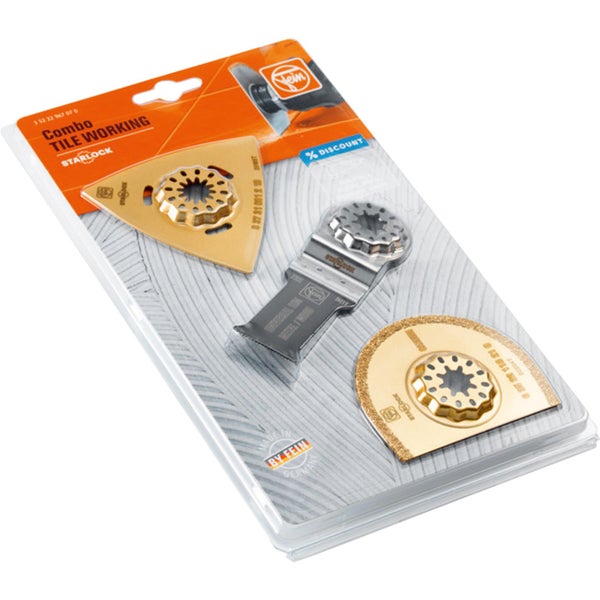Fein Combo Fliesen Arbeits Set Starlock im Blister