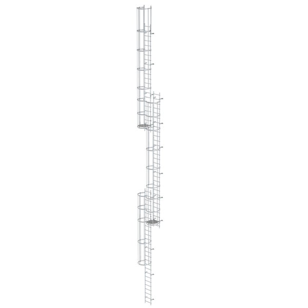 MUNK ortsfeste Steigleitern Aluminium, 17,64m SH PG2