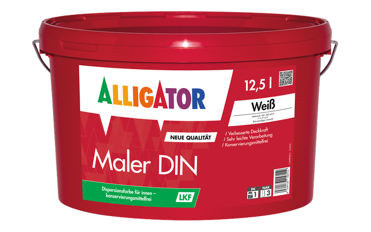 Eimer Alligator Maler DIN Innenfarbe, 12,5 Liter