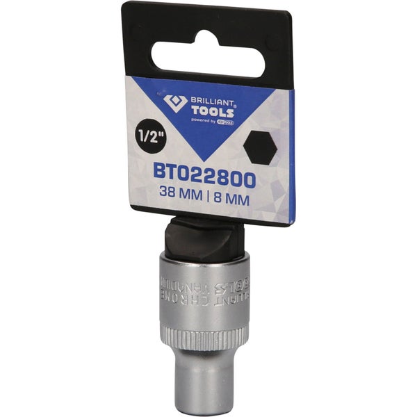 BRILLIANT TOOLS 1/2 Sechskant-Stecknuss 8 mm - BT022800