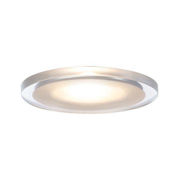 Runde LED Deckenleuchte aus Glas