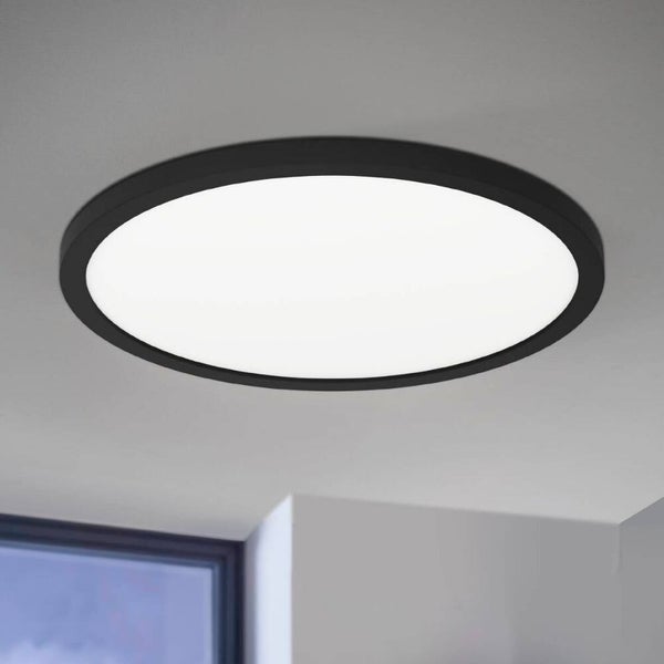 LED Panel Rovito in Schwarz und Weiß 14,6W 1700lm 295mm rund