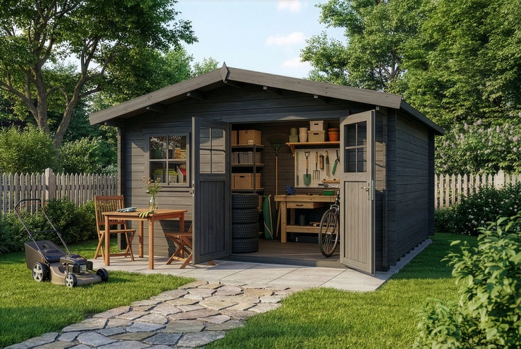 Nahaufnahme eines strukturierten Teppichs mit dichtem Flor und vertieften gewebten Linien mit farbigen Akzenten.