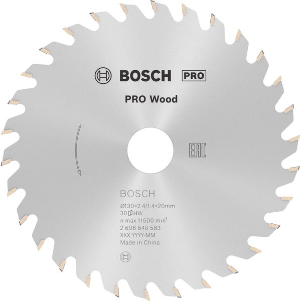 Bosch Pro Holzsägeblatt, 130 Millimeter Durchmesser
