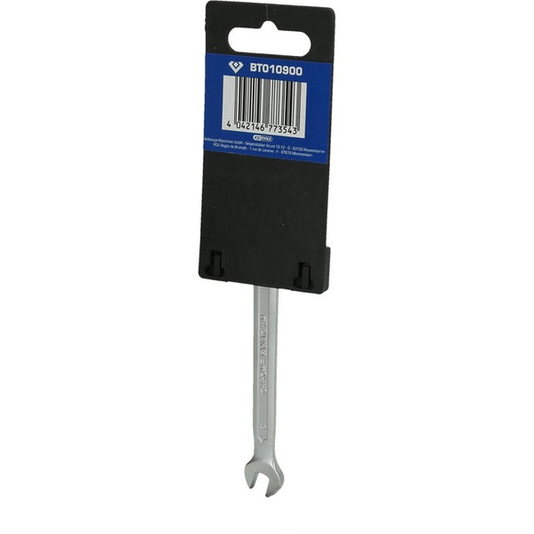 Ein Maulschlüssel aus Chrom-Vanadium Stahl in Verpackung.