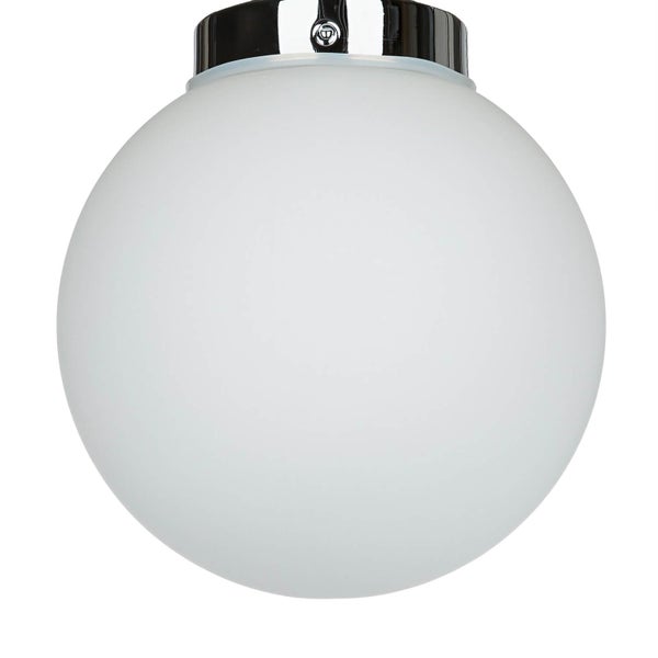 Runde Deckenleuchte mit Lampenschirm aus Glas