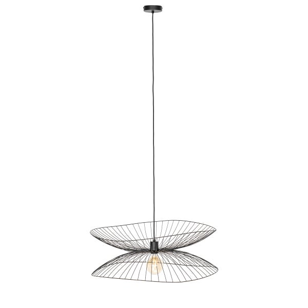 Pendelleuchte mit geometrischem Drahtdesign