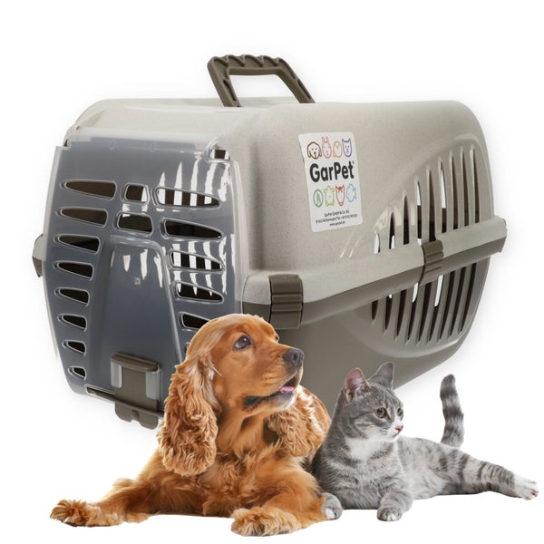 Transportbox Hunde Katzen Kaninchen Hundebox Transport Auto Box Korb Katzenbox extra viele Luftschlitze sicheres Schloss