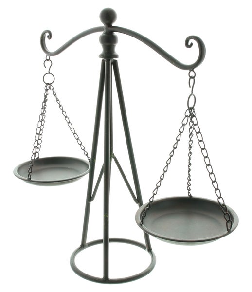 FRANK FLECHTWAREN | Dekowaage Balance, METALL, 45,5 x 16 x 49 cm
