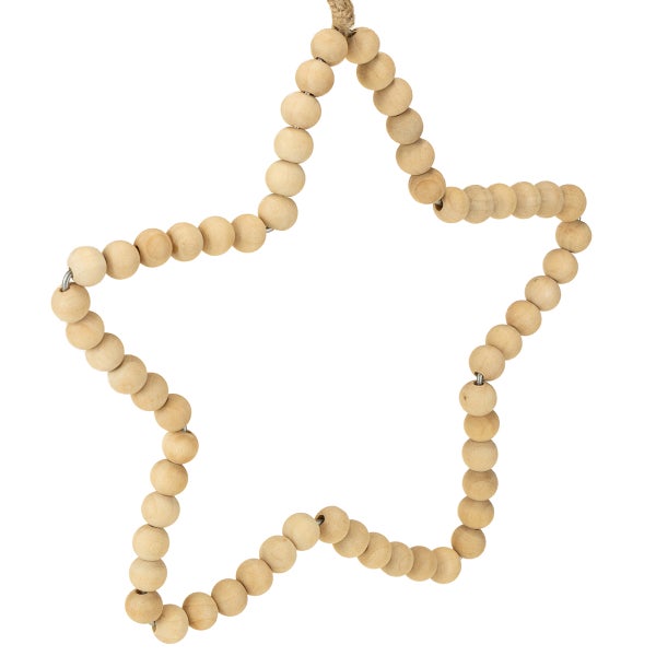 Dekorativer Holzstern mit Aufhängung