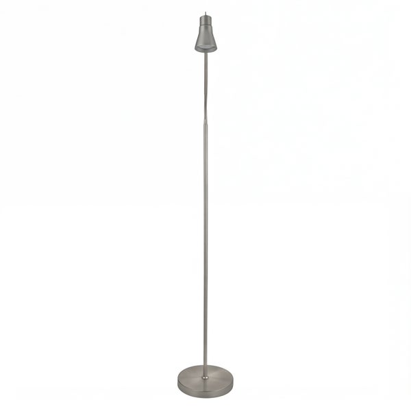 Stehlampe aus Metall mit rundem Fuß