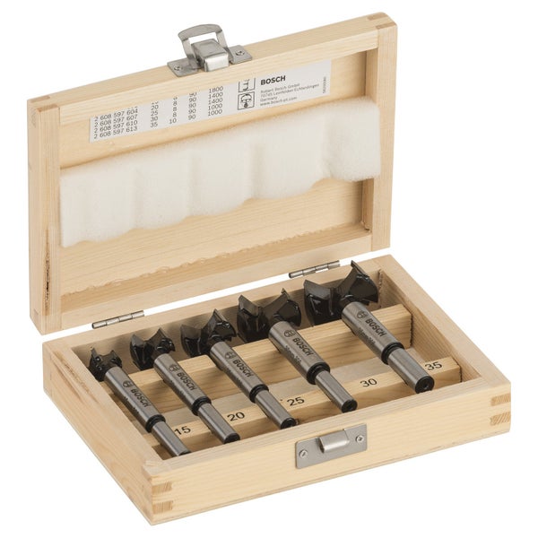 Forstnerbohrer Set von Bosch in Holzbox