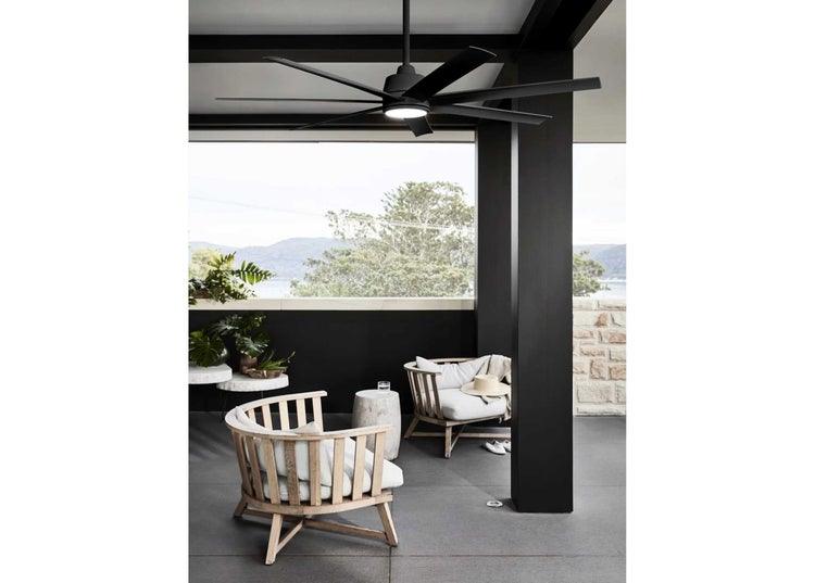 Atlanta Deckenventilator 142 cm mit LED Leuchte und Fernbedienung, 6 Geschwindigkeiten