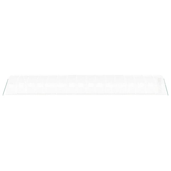 Gewächshaus mit Stahlrahmen Weiß 48 m² 16x3x2 m