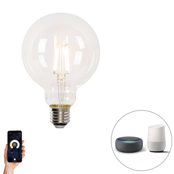 Smart E27 dimmbar in Kelvin LED-Lampe G95 4,5W 470 lm 1800-4000K