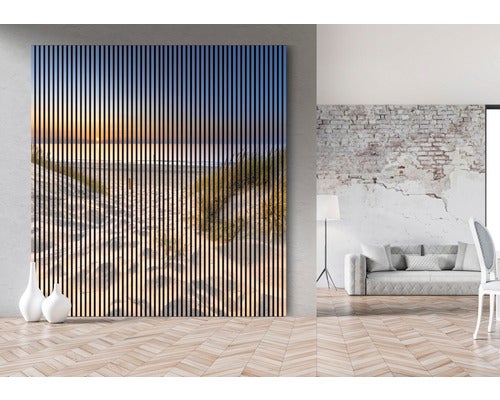Akustikpaneel digital bedruckt Strand 1 19x2253x2400 mm Set = 4 Einzelpaneele