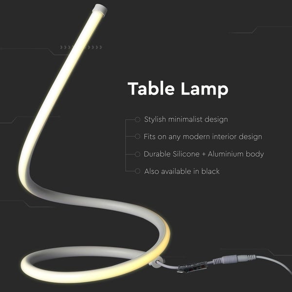 V-TAC VT-7312-W-N - Flexible Tischlampen - IP20 - White Body - 20 Watt - 1840 Lumen - 3000K