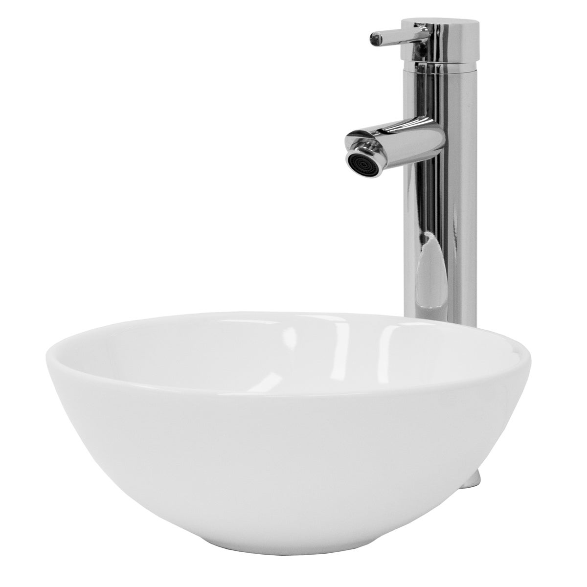 ML-Design Waschbecken aus Keramik in Weiß glänzend, Ø 28x11,6 cm, Runde Aufsatzwaschbecken, Moderne Waschtisch, Waschschale mit Abflussloch, Waschplatz Handwaschbecken, für das Badezimmer und Gäste-WC