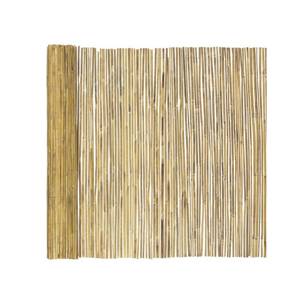 Bambusmatte zusammengerollt