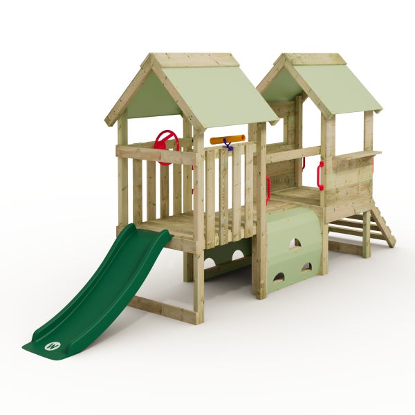 WICKEY Kleinkinder-Kletterturm My First Playground 2 mit Rutsche - pastell grün