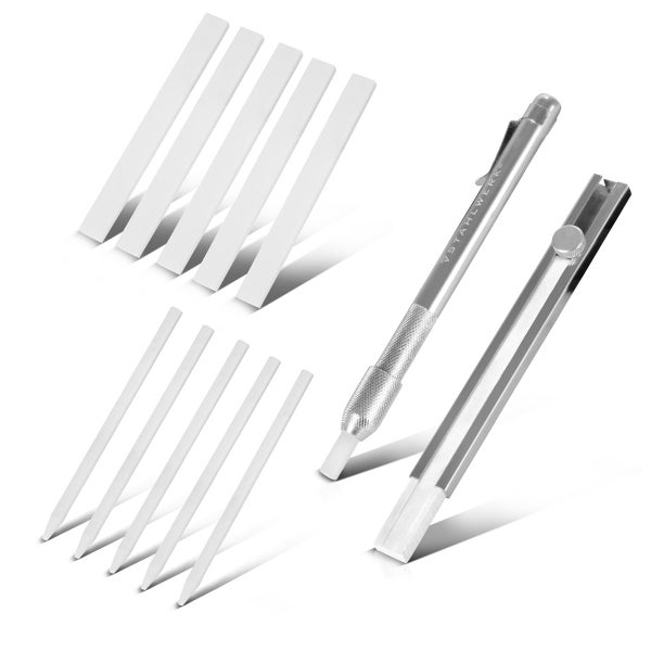 STAHLWERK Fugenkratzer Set mit Kratzer und Ersatzklingen