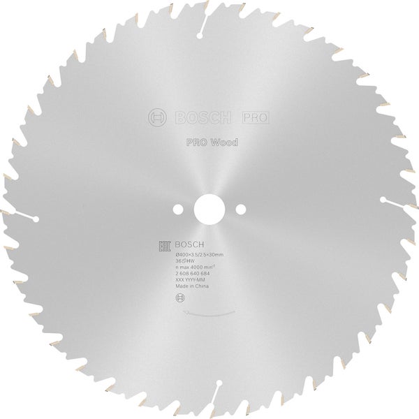 Bosch PRO Wood Kreissägeblatt 400 x 3,5 x 30 mm - 2608640684