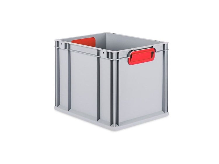 PROREGAL Eurobox Nextgen Color HxBxT 32 x 30 x 40 cm 30 Liter Griffe Rot Geschlossen Glatter Boden Eurobehälter Transportbox