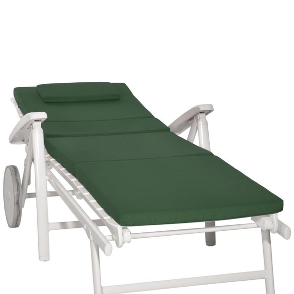 Beautissu Loft RL Rollliegenauflage 200x60x5cm Dunkelgrün