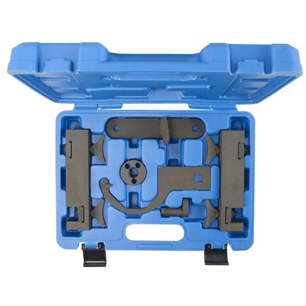 Nockenwellen Arretierwerkzeugsatz im blauen Koffer