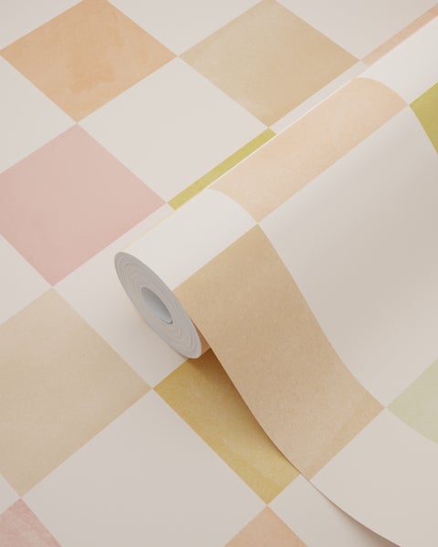 Tapetenrolle mit Rautenmuster