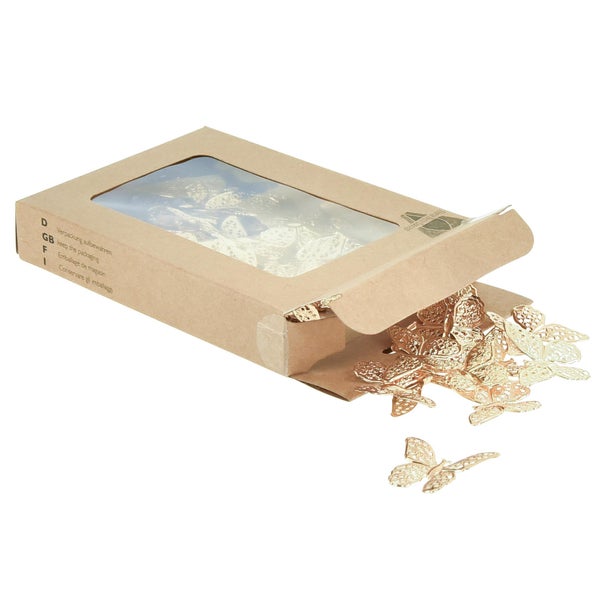 Dekorative Schmetterlinge in einer Verpackung