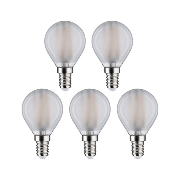 Filament 230V LED Tropfen E14 5x470lm 5x4,8W 4000K Matt