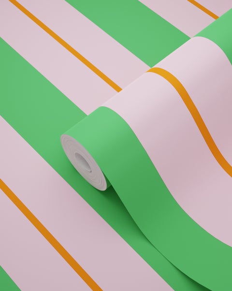 Tapetenrolle mit Streifenmuster