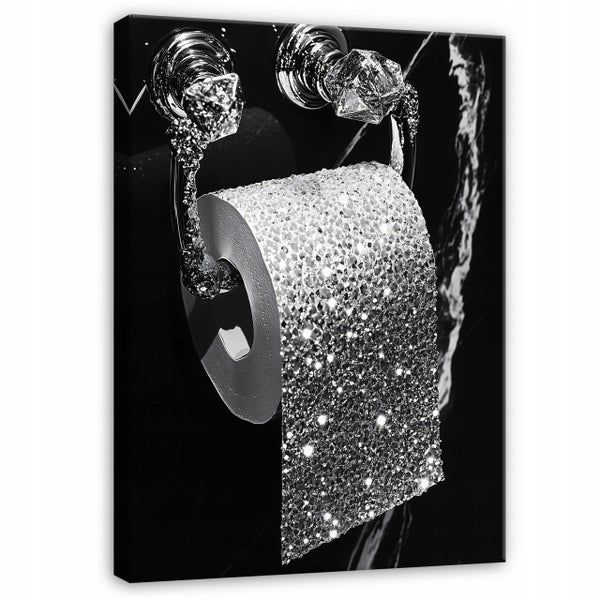 Leinwandbild Abstrakt Badezimmer WC Modern Bilder 100x70 cm