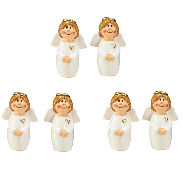 Sieben Engel Figuren zur Dekoration