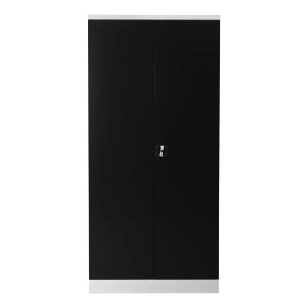 PROREGAL Stahlschrank Bee 8 Fachböden HxBxT 195 x 92 x 42 cm Pulverbeschichtetes Fachbodenmaterial Weiß & Anthrazit