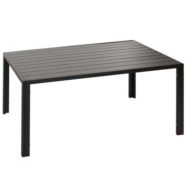 Rechteckiger Gartentisch aus Aluminium