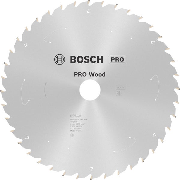 Bosch PRO Wood cordless Blatt für Kreissägen 254 x 2,2 x 30 mm - 2608837734