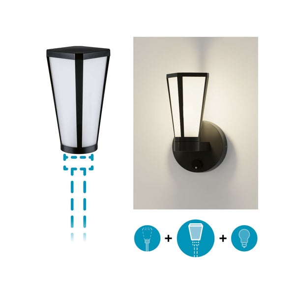 Paulmann ModuShine Sockelleuchte Bollard Base L in Einzelteilen mit Produktverpackung