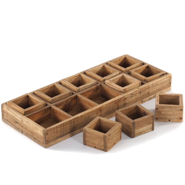 Kisten-Set Cubo II 7-tlg. Massivholz