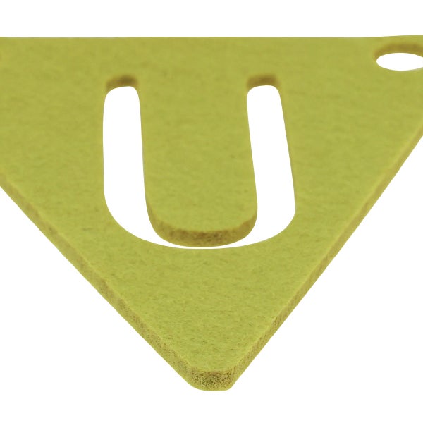 Dreieckige Filzgirlande mit U-Ausschnitt und Loch