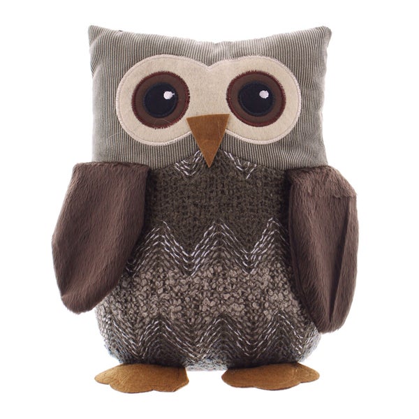 FRANK FLECHTWAREN | Türstopper-Eule Egon, POLYESTER, Höhe 25 cm, Gewicht ca. 1,5 kg