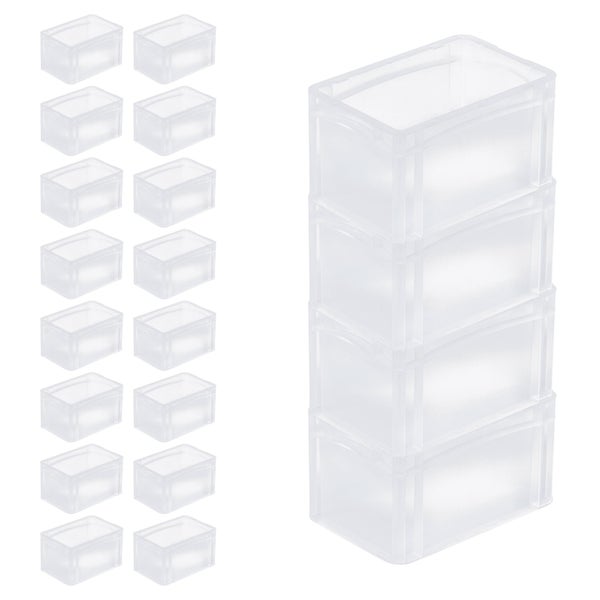 PROREGAL SuperSparSet 20 x Transparenter Eurobehälter BasicLine Mit Geschlossenem Griff und Klickdeckel HxBxT 17 x 20 x 30 cm 7,2 Liter Eurobox
