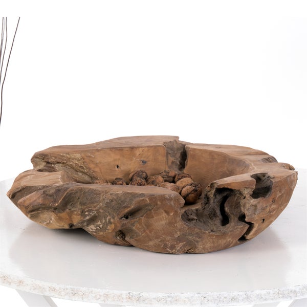 Deko Schale TEAKROOTS 40 Teakholzwurzel naturfarben